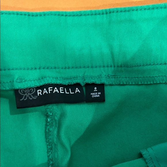 Bundle of 3 Cropped Pants Stretch 2 Chicos 1 Rafaella Pink, Green, Orange Size 8 - Picture 4 of 15